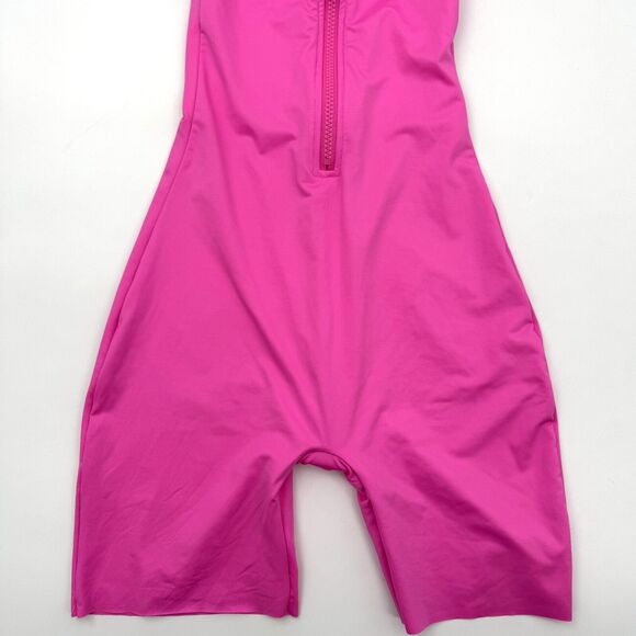 SKIMS Swim Mock Neck Cycle Suit Taffy Women’s Size XXS Limited Edition NWT - Picture 11 of 12